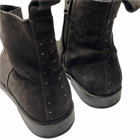 All Saints Suede Ankle Boots Chocolate Brown 46 - Picture 3 of 12